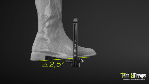 Tech Stirrups Venice Sloped Evo, Sort - Image 4