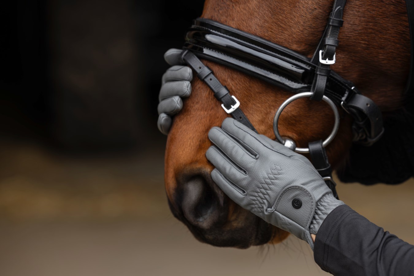 Covalliero Vinter Ridehandsker - STR L - GRÅ