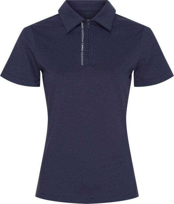 Catago Nash Zip Polo - Navy - Image 2