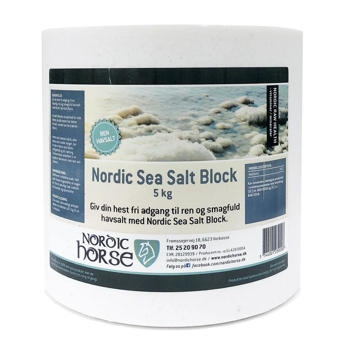 Nordic Sea Salt Block - Natural (Kun afhentning i butikken)