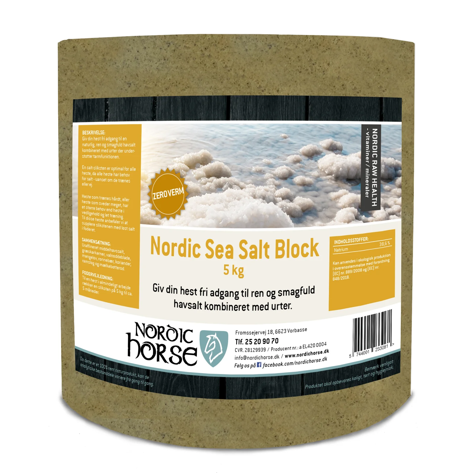 Nordic Sea Salt Block - Zero Verm (Kun afhentning i butikken)