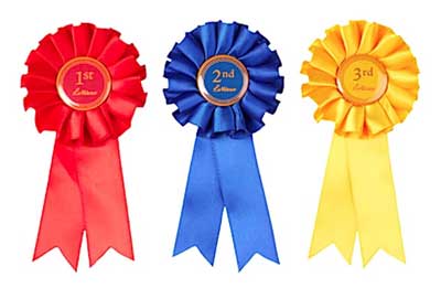 Rosetter og præmier til kæpheste