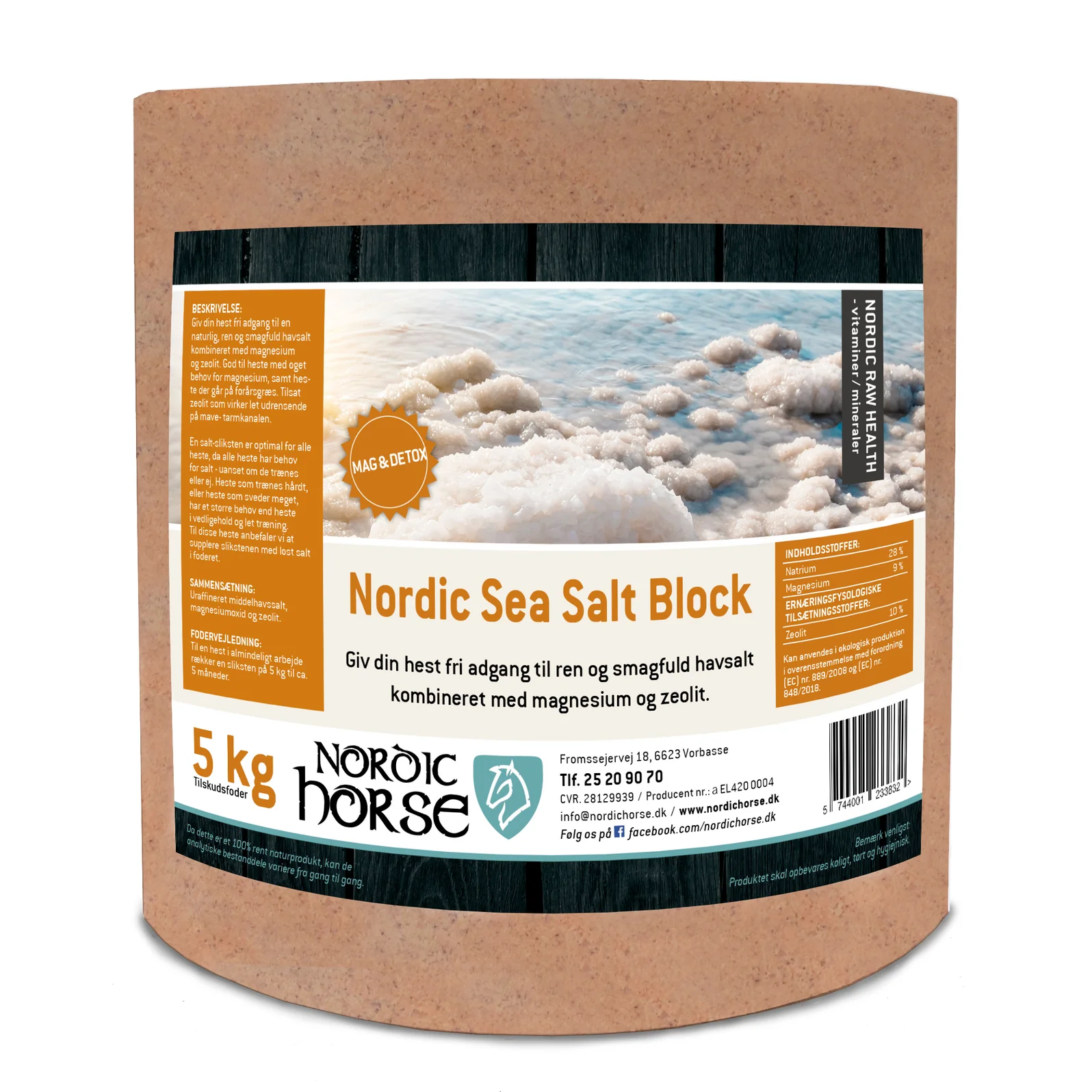 Nordic Sea Salt Block - Mag & Detox (Kun afhentning i butikken)